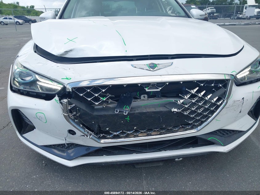 2020 Genesis G70 VIN KMTG44LA5LU050793 IAAI salvage auction — FRONT END, Salvage Title, sold $6,975 on 2026-09-12 (photo 6)