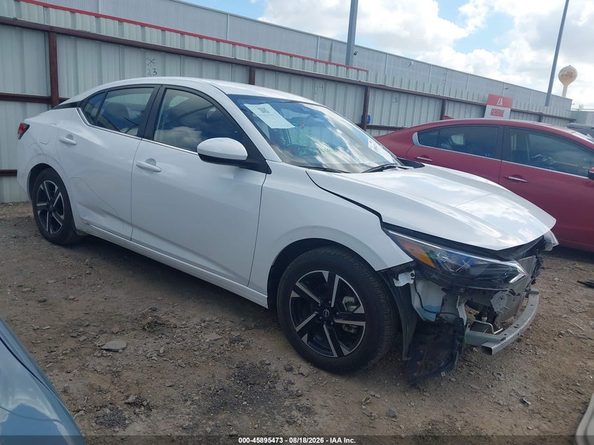 2025 Nissan Sentra VIN 3N1AB8CV8SY302149 IAAI salvage auction — FRONT END, Enterprise Vehicles Clear Only (Texas), sold $12,150 on 2026-08-20 (photo 1)