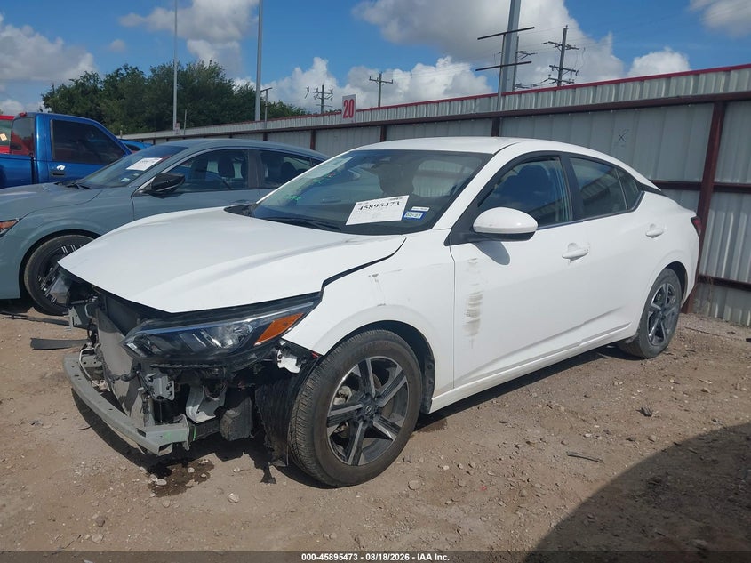 2025 Nissan Sentra VIN 3N1AB8CV8SY302149 IAAI salvage auction — FRONT END, Enterprise Vehicles Clear Only (Texas), sold $12,150 on 2026-08-20 (photo 2)