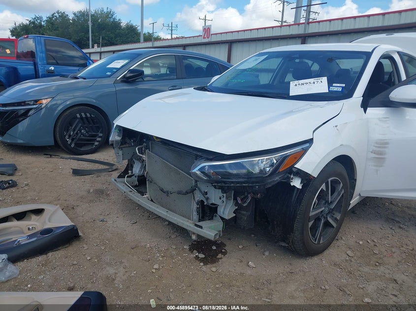 2025 Nissan Sentra VIN 3N1AB8CV8SY302149 IAAI salvage auction — FRONT END, Enterprise Vehicles Clear Only (Texas), sold $12,150 on 2026-08-20 (photo 6)