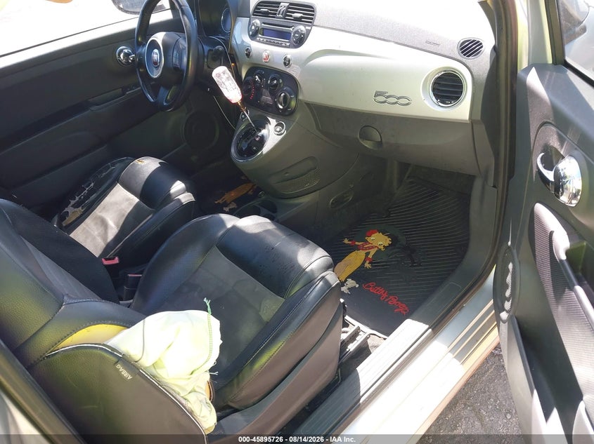 2012 Fiat 500 VIN 3C3CFFBR6CT125672 IAAI salvage auction — NORMAL WEAR, Salvage Title - Dealer (California), sold $350 on 2026-09-10 (photo 5)