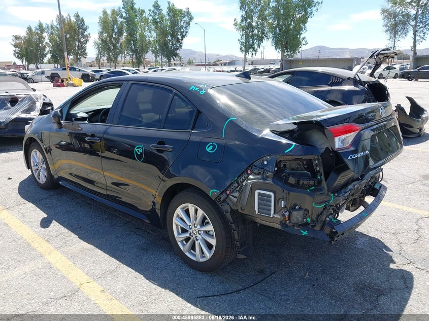 2025 Toyota Corolla VIN JTDBCMFEXS3070326 IAAI salvage auction — REAR END, Salvage (California), sold $8,350 on 2026-08-25 (photo 3)