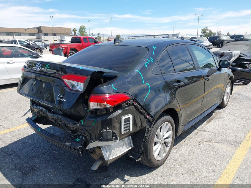 2025 Toyota Corolla VIN JTDBCMFEXS3070326 IAAI salvage auction — REAR END, Salvage (California), sold $8,350 on 2026-08-25 (photo 4)