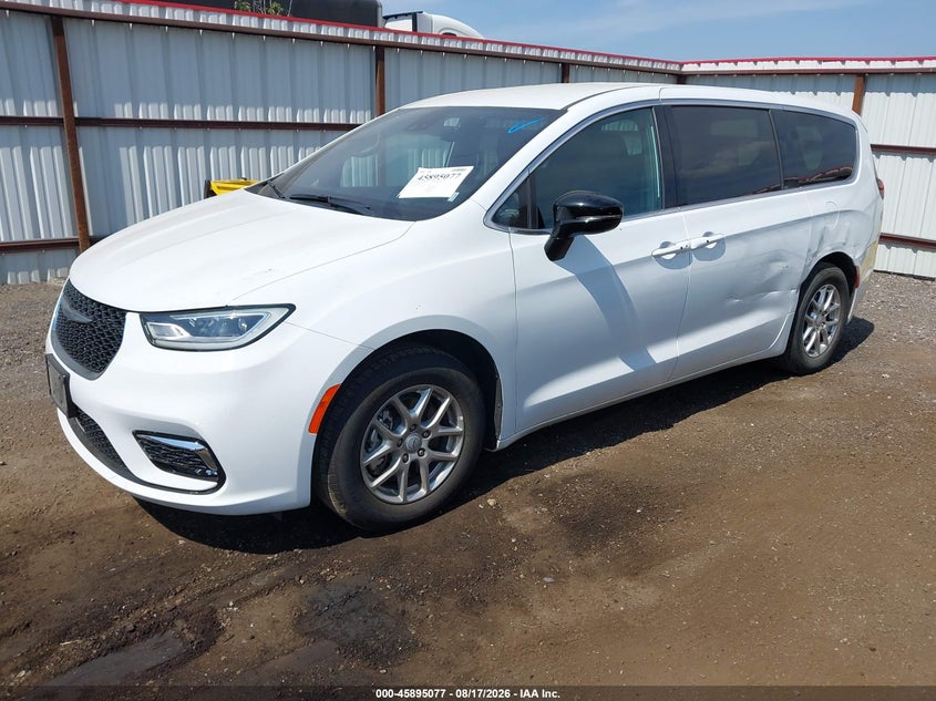 2025 Chrysler Pacifica VIN 2C4RC1BG6SR581639 IAAI salvage auction — LEFT SIDE, Enterprise Vehicles Clear Only (California), sold $17,850 on 2026-08-19 (photo 2)