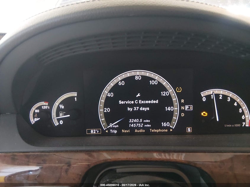 2008 Mercedes-benz S-klasse VIN WDDNG71X68A186340 IAAI salvage auction — NORMAL WEAR, Clear (Minnesota), sold $825 on 2026-08-19 (photo 7)
