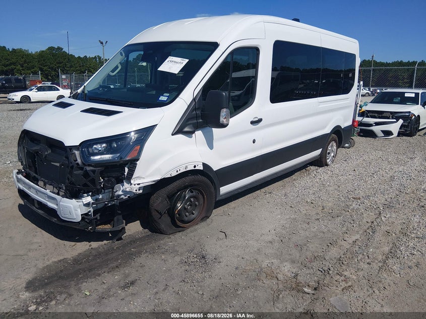2026 Ford Transit-350 VIN 1FBAX2C80TKA21764 IAAI salvage auction — FRONT END, Enterprise Vehicles Clear Only (Texas), sold $32,800 on 2026-09-02 (photo 2)