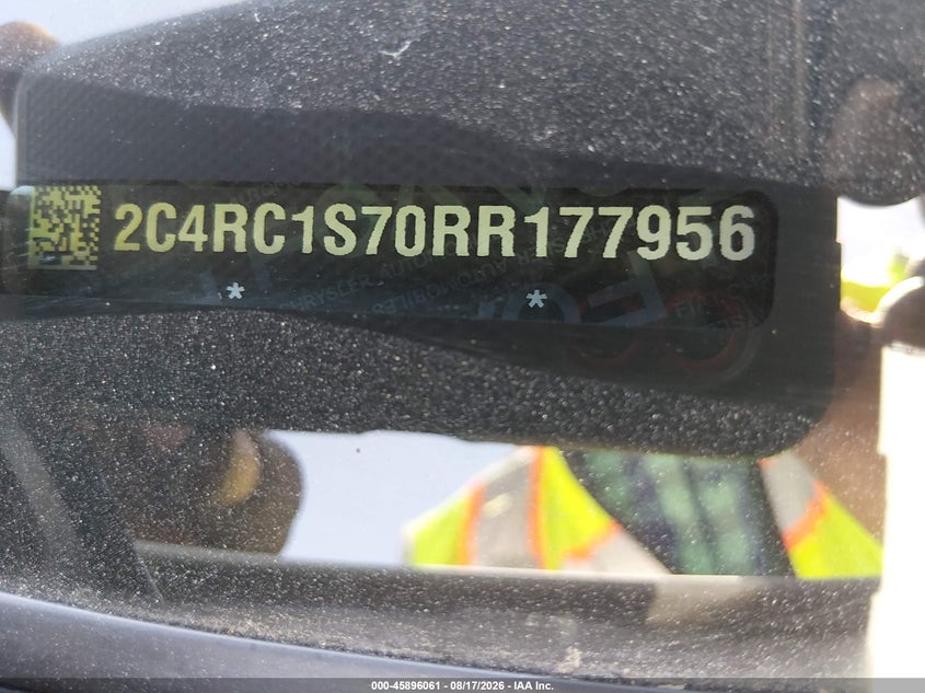 2024 Chrysler Pacifica VIN 2C4RC1S70RR177956 IAAI salvage auction — REAR END, Salvage Title, sold $10,000 on 2026-08-23 (photo 9)