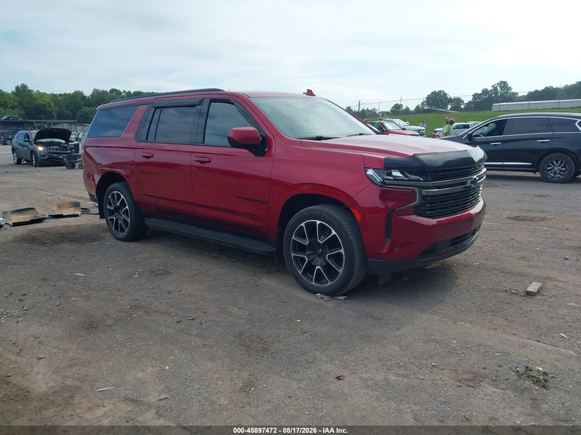 2021 Chevrolet Suburban VIN 1GNSCEKT7MR388857 IAAI salvage auction — WATER/FLOOD, Salvage (Tennessee), sold $10,300 on 2026-08-28 (photo 1)