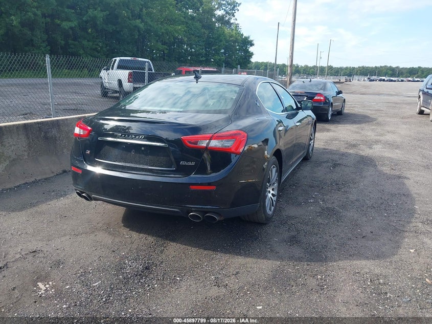 2014 Maserati Ghibli VIN ZAM57RTA6E1083876 IAAI salvage auction — FRONT END, Salvage Title, sold $1,300 on 2026-08-19 (photo 4)