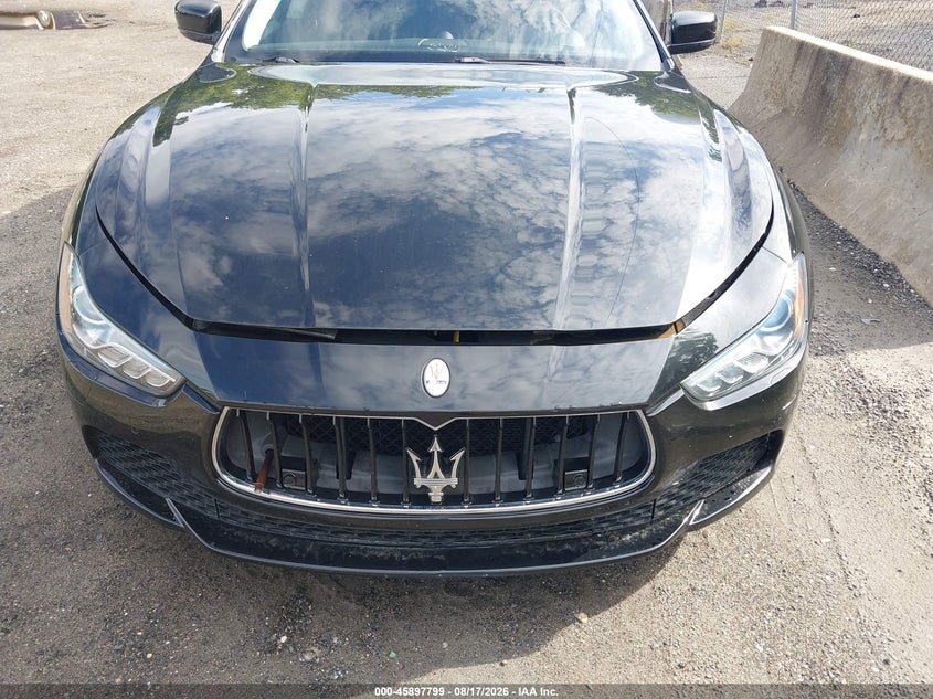 2014 Maserati Ghibli VIN ZAM57RTA6E1083876 IAAI salvage auction — FRONT END, Salvage Title, sold $1,300 on 2026-08-19 (photo 6)