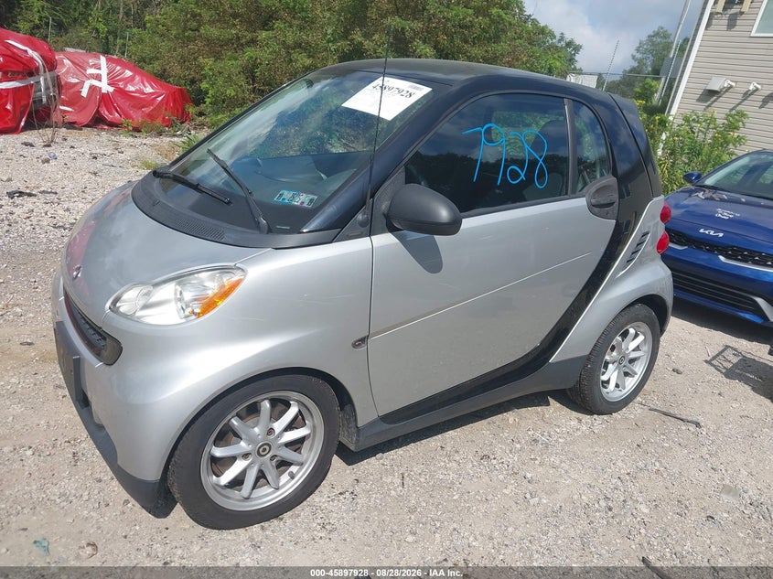 2008 Smart Fortwo VIN WMEEJ31X48K181170 IAAI salvage auction — NORMAL WEAR, Clear (Pennsylvania), sold $825 on 2026-09-08 (photo 2)