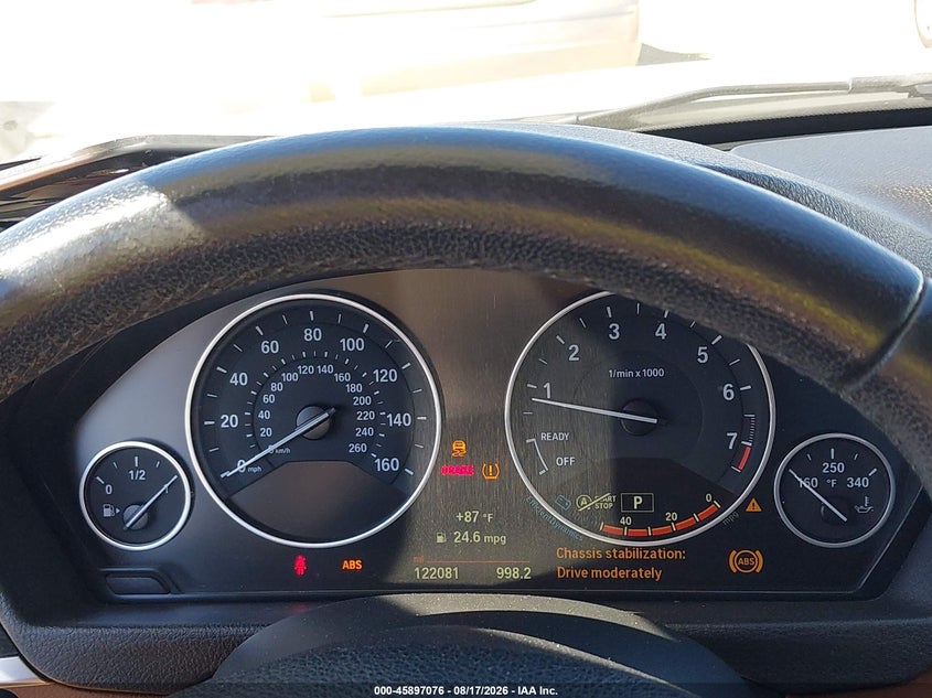 2015 BMW 3er VIN WBA3C1C57FP853932 IAAI salvage auction — FRONT END, Salvage (California), sold $1,950 on 2026-08-24 (photo 7)