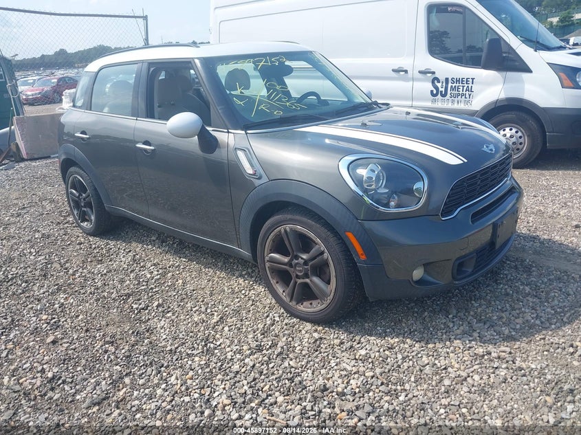 2012 Mini VIN WMWZC3C5XCWL85458 IAAI salvage auction — NORMAL WEAR, Clear (New York), sold $1,250 on 2026-08-26 (photo 1)