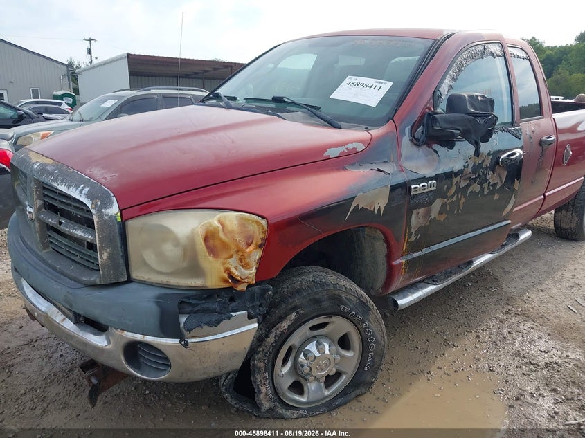2007 Dodge Ram 2500 VIN 3D7KS28A67G840064 IAAI salvage auction — EXTERIOR BURN, Salvage (Ohio), sold $1,700 on 2026-10-14 (photo 6)