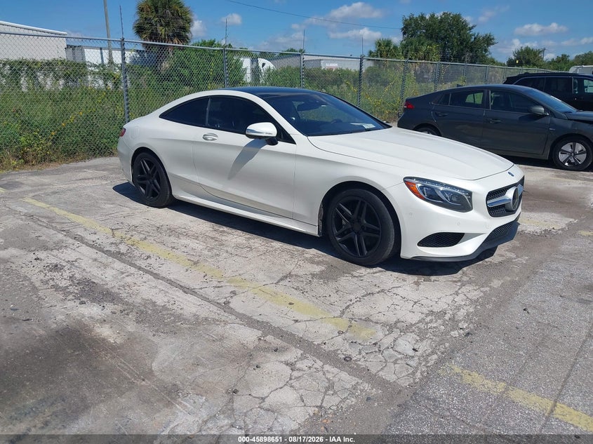 2016 Mercedes-benz S-klasse VIN WDDXJ8FB6GA016166 IAAI salvage auction — MECHANICAL, Clear (Texas), sold $10,400 on 2026-08-19 (photo 1)