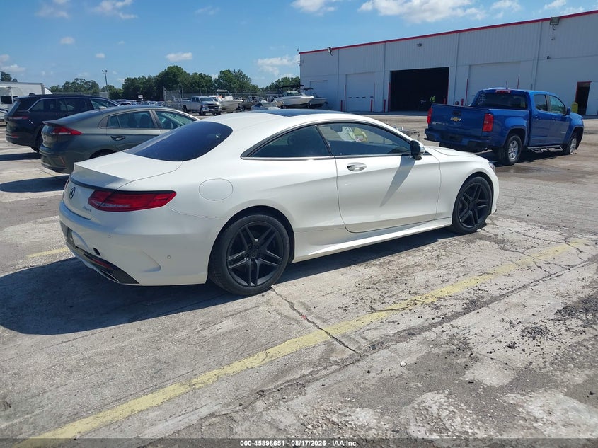2016 Mercedes-benz S-klasse VIN WDDXJ8FB6GA016166 IAAI salvage auction — MECHANICAL, Clear (Texas), sold $10,400 on 2026-08-19 (photo 4)