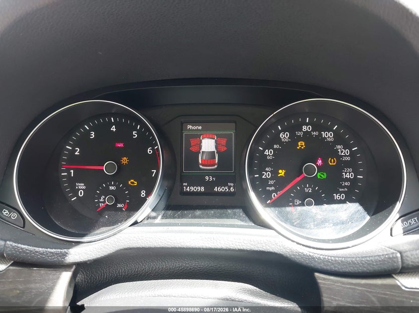 2017 Volkswagen Passat VIN 1VWGT7A36HC011194 IAAI salvage auction — SIDE, Salvage - Greater Than 75% (Maryland), sold $975 on 2026-09-06 (photo 7)
