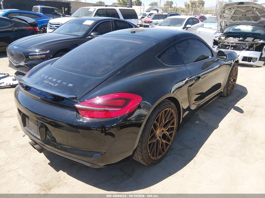 2014 Porsche Cayman VIN WP0AB2A8XEK191422 IAAI salvage auction — FRONT END, Salvage Title, sold $18,000 on 2026-09-27 (photo 4)