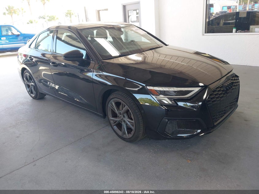 2024 Audi A3 VIN WAUAUDGY5RA019739 IAAI salvage auction — LEFT FRONT, Wait Title, sold $6,300 on 2026-09-16 (photo 1)