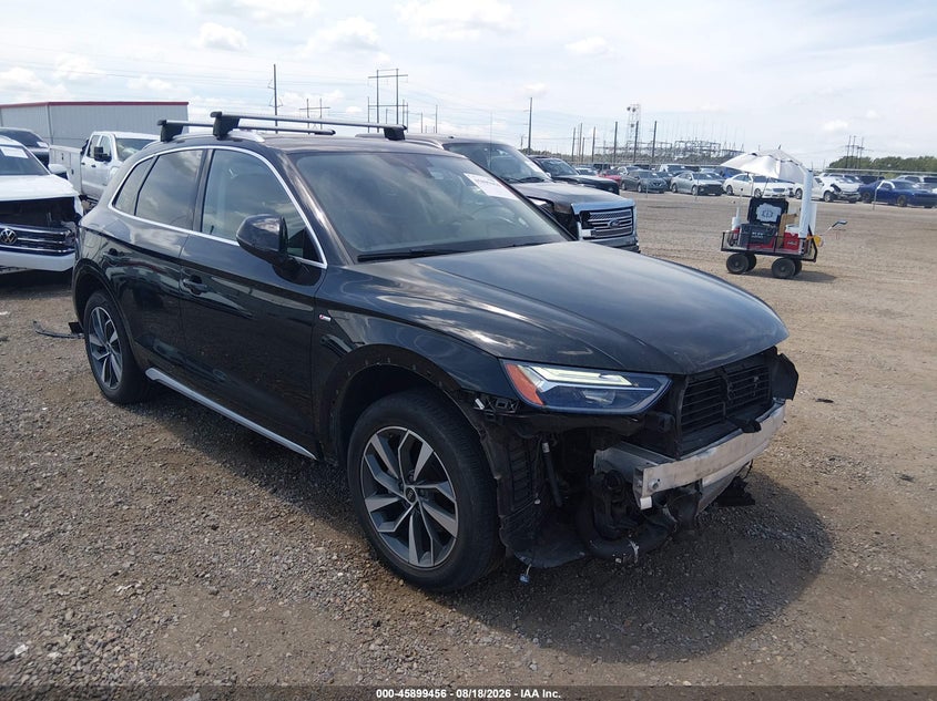 2022 Audi Q5 VIN WA1EAAFY3N2124999 IAAI salvage auction — FRONT END, Salvage (Louisiana), sold $12,700 on 2026-08-30 (photo 1)