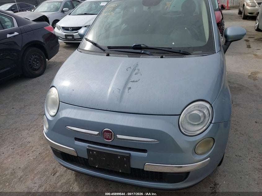2013 Fiat 500 VIN 3C3CFFAR1DT689605 IAAI salvage auction — NORMAL WEAR, Clear - Dealer Only (California), sold $700 on 2026-09-09 (photo 6)