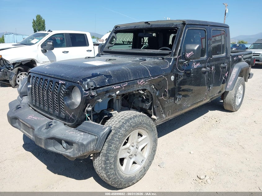 2020 Jeep Gladiator VIN 1C6HJTAG7LL123527 IAAI salvage auction — SIDE, Wait Title, sold $9,500 on 2026-10-14 (photo 2)
