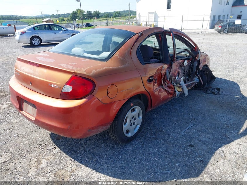 2000 Plymouth Neon VIN 1P3ES46C2YD506068 IAAI salvage auction — RIGHT FRONT, Salvage (Pennsylvania), sold $200 on 2026-09-23 (photo 4)