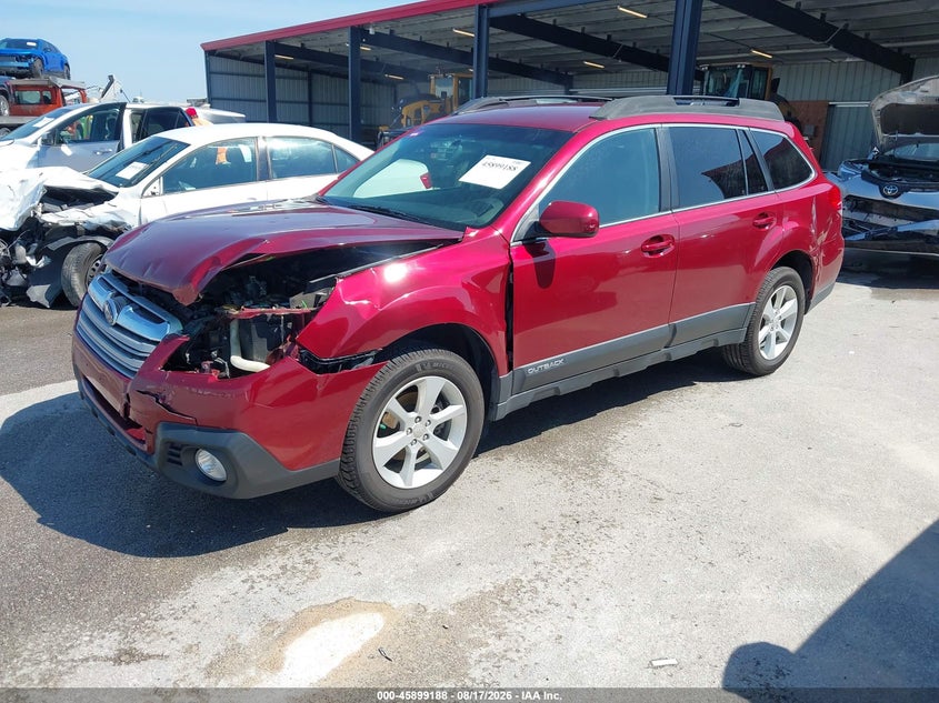 2014 Subaru Outback VIN 4S4BRBCC8E3313427 IAAI salvage auction — FRONT END, Wait Title, sold $975 on 2026-10-09 (photo 2)