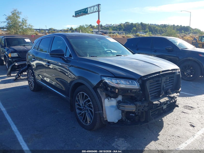 2019 Lincoln Nautilus VIN 2LMPJ6LP7KBL51304 IAAI salvage auction — REAR END, Salvage (California), sold $3,850 on 2026-09-07 (photo 1)