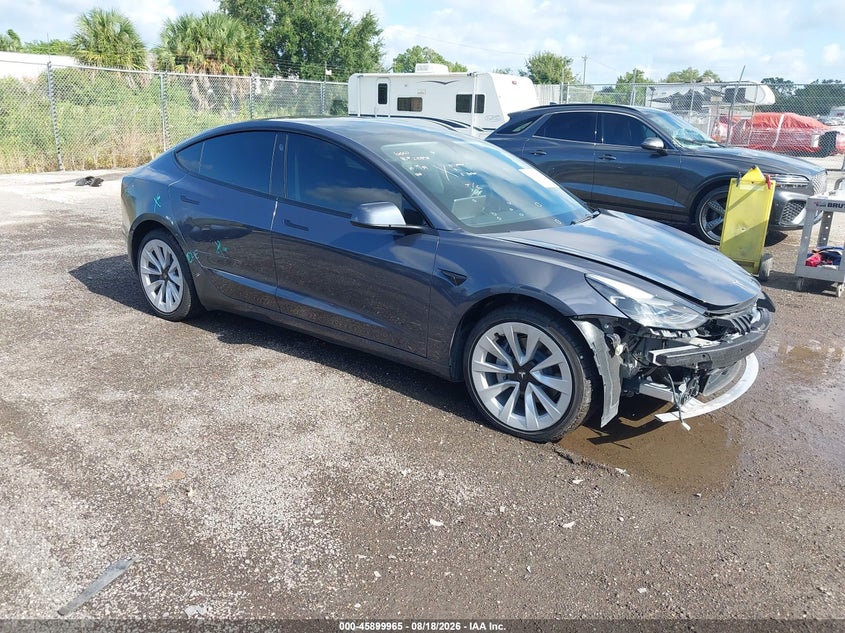 2022 Tesla Model 3 VIN 5YJ3E1EB6NF342544 — IAAI salvage auction photo