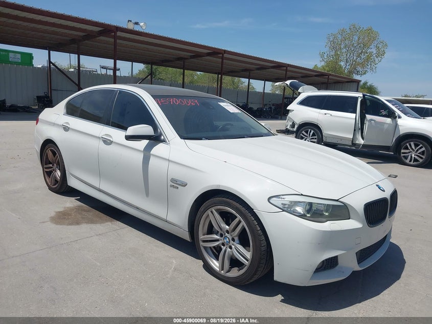 2011 BMW 5 series VIN WBAFU7C54BC778539 IAAI salvage auction — SIDE, Salvage (Texas), sold $1,100 on 2026-08-30 (photo 1)