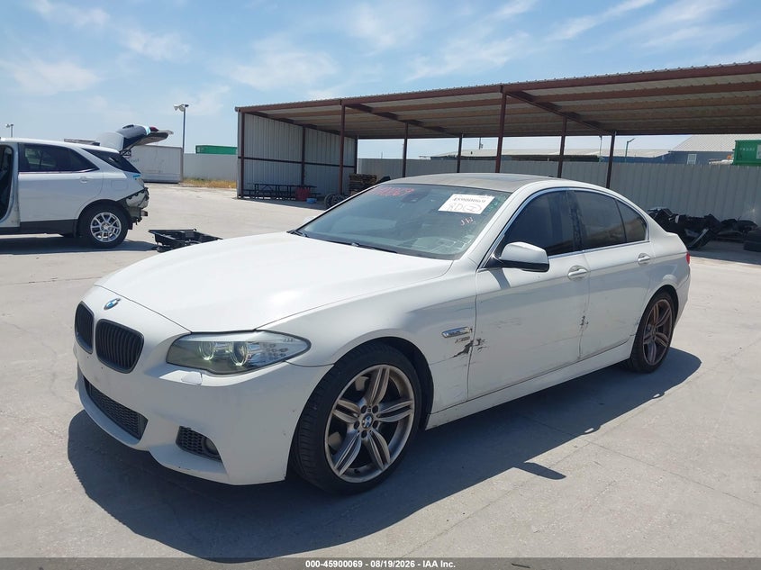 2011 BMW 5 series VIN WBAFU7C54BC778539 IAAI salvage auction — SIDE, Salvage (Texas), sold $1,100 on 2026-08-30 (photo 2)