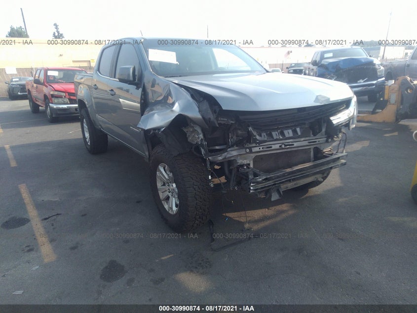 2019 Chevrolet Colorado VIN 1GCGSCEA5K1299154 IAAI salvage auction — Front End, Other, sold $10,500 on 2021-10-06 (photo 1)