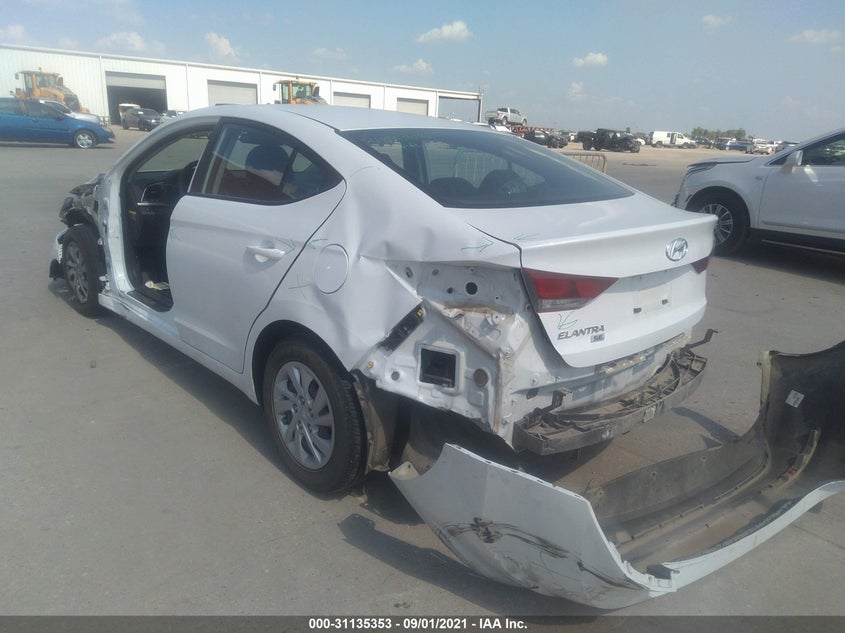 2018 Hyundai Elantra VIN 5NPD74LFXJH261189 IAAI salvage auction — Front & Rear, Other, sold $4,050 on 2021-11-03 (photo 3)