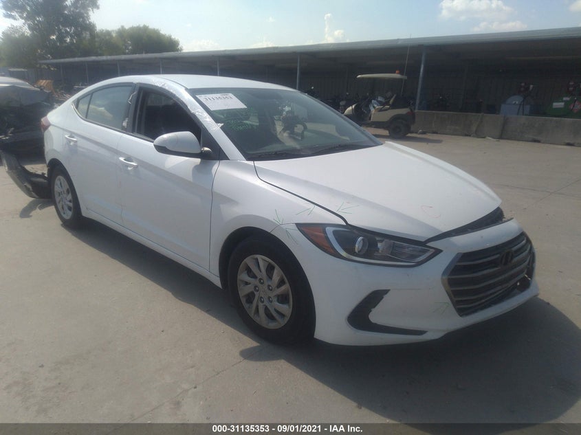 2018 Hyundai Elantra VIN 5NPD74LFXJH261189 IAAI salvage auction — Front & Rear, Other, sold $4,050 on 2021-11-03 (photo 1)