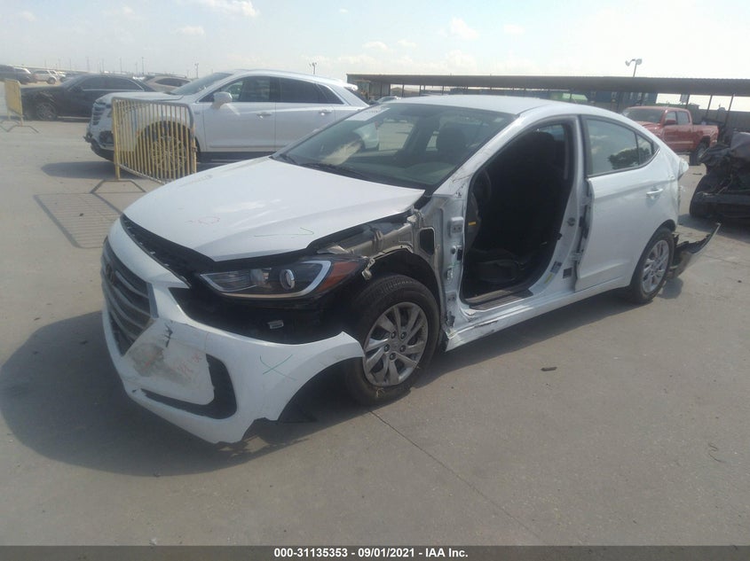 2018 Hyundai Elantra VIN 5NPD74LFXJH261189 IAAI salvage auction — Front & Rear, Other, sold $4,050 on 2021-11-03 (photo 2)