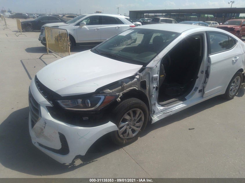 2018 Hyundai Elantra VIN 5NPD74LFXJH261189 IAAI salvage auction — Front & Rear, Other, sold $4,050 on 2021-11-03 (photo 6)