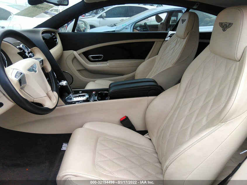 2012 Bentley Continental gt VIN SCBFR7ZAXCC071524 COPART salvage auction — Left Side, Salvage Title, sold $43,025 on 2022-04-04 (photo 5)