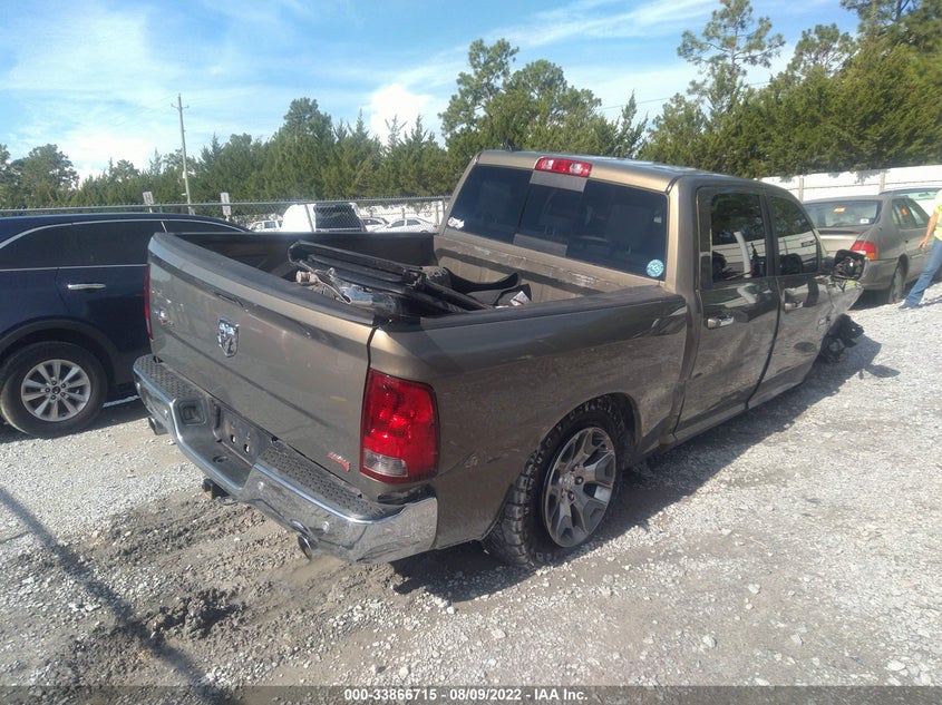 2015 RAM 1500 VIN 1C6RR6LT7FS570572 COPART salvage auction — Front End, Salvage Title, sold $2,625 on 2023-03-16 (photo 4)