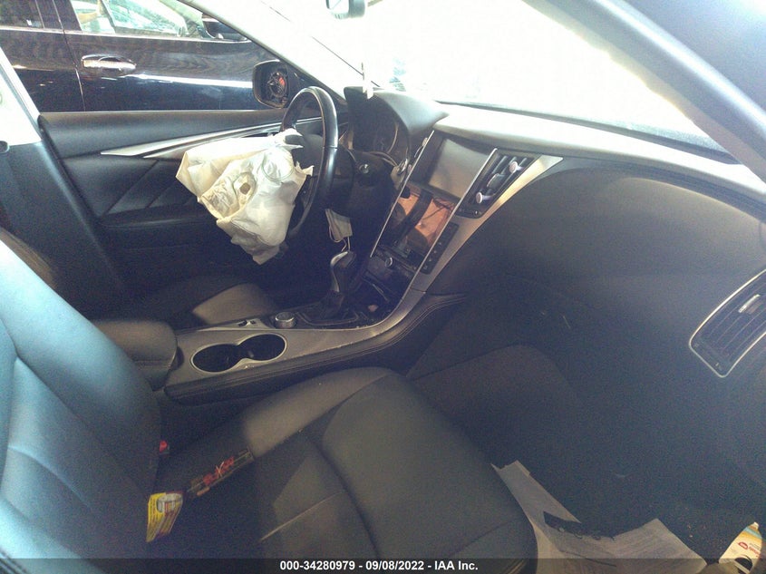 2017 Infiniti Q50 VIN JN1EV7AR1HM839739 IAAI salvage auction — Front End, Other, sold $5,000 on 2022-10-04 (photo 5)