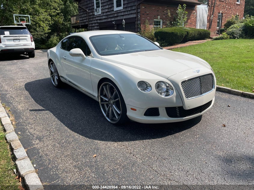 2012 Bentley Continental gt VIN SCBFR7ZAXCC071524 COPART salvage auction — Unknown, CLEAR (New York), sold $13,975 on 2022-10-11 (photo 1)