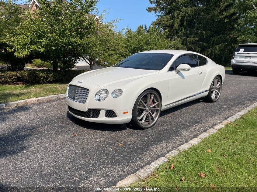 2012 Bentley Continental gt VIN SCBFR7ZAXCC071524 COPART salvage auction — Unknown, CLEAR (New York), sold $13,975 on 2022-10-11 (photo 2)
