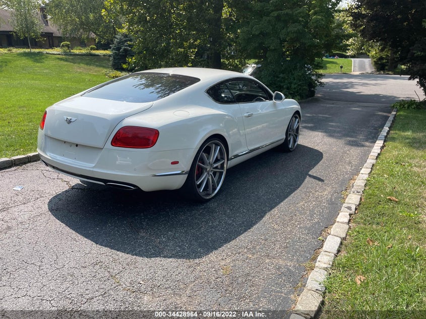 2012 Bentley Continental gt VIN SCBFR7ZAXCC071524 COPART salvage auction — Unknown, CLEAR (New York), sold $13,975 on 2022-10-11 (photo 4)