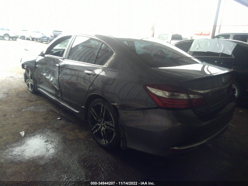 2016 Honda Accord VIN 1HGCR2F56GA220203 IAAI salvage auction — Front End, Clean, sold $4,075 on 2023-01-17 (photo 3)