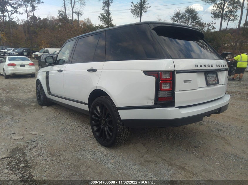 2015 Land rover RANGE ROVER VIN SALGS3TF0FA199881 COPART salvage auction — Left Front, Salvage Title, sold $17,375 on 2022-12-06 (photo 3)