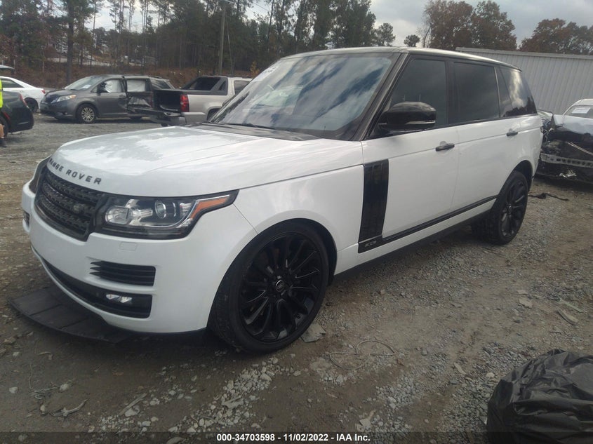 2015 Land rover RANGE ROVER VIN SALGS3TF0FA199881 COPART salvage auction — Left Front, Salvage Title, sold $17,375 on 2022-12-06 (photo 2)