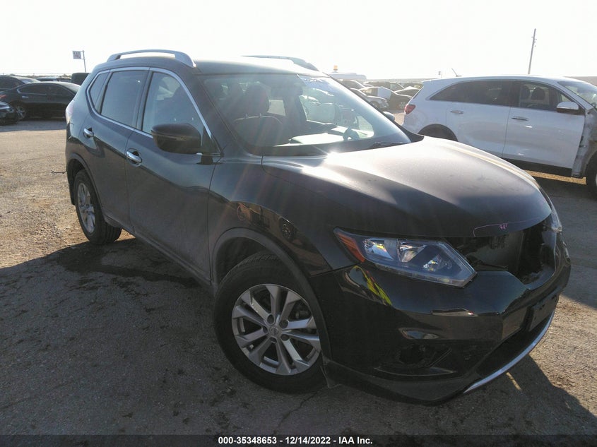 2016 Nissan Rogue VIN KNMAT2MT1GP669312 IAAI salvage auction — Front End, Salvage, sold $5,825 on 2023-01-17 (photo 1)