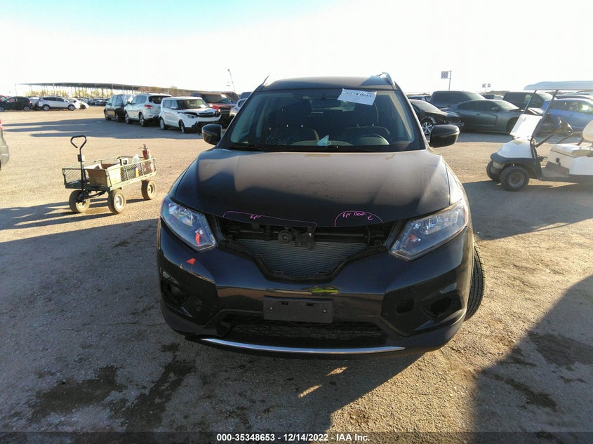 2016 Nissan Rogue VIN KNMAT2MT1GP669312 IAAI salvage auction — Front End, Salvage, sold $5,825 on 2023-01-17 (photo 6)
