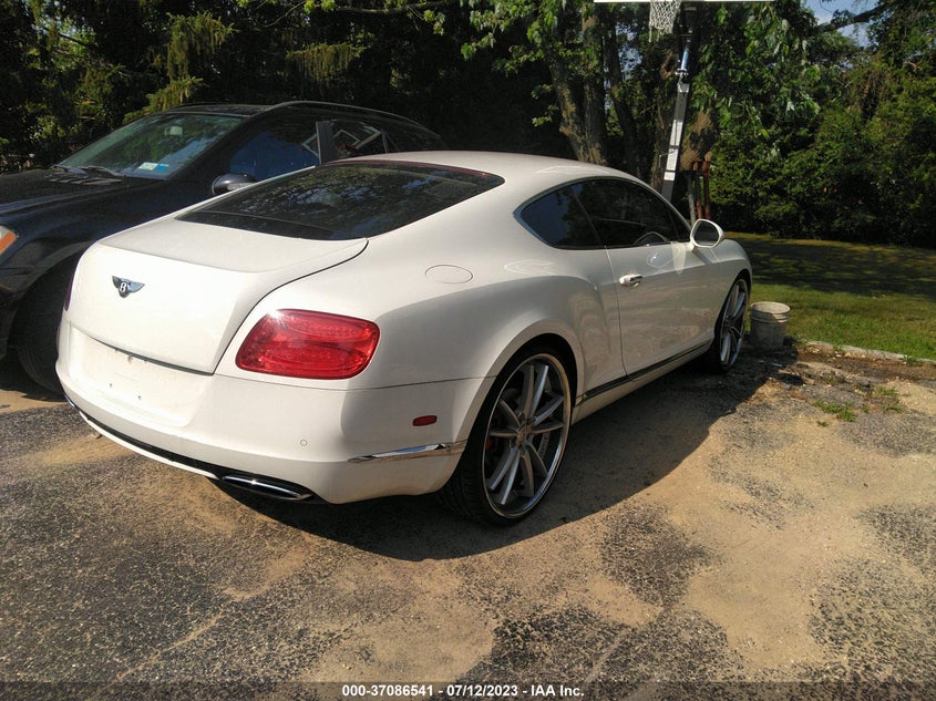2012 Bentley Continental gt VIN SCBFR7ZAXCC071524 COPART salvage auction — Unknown, Salvage Title, sold $15,475 on 2023-08-15 (photo 4)