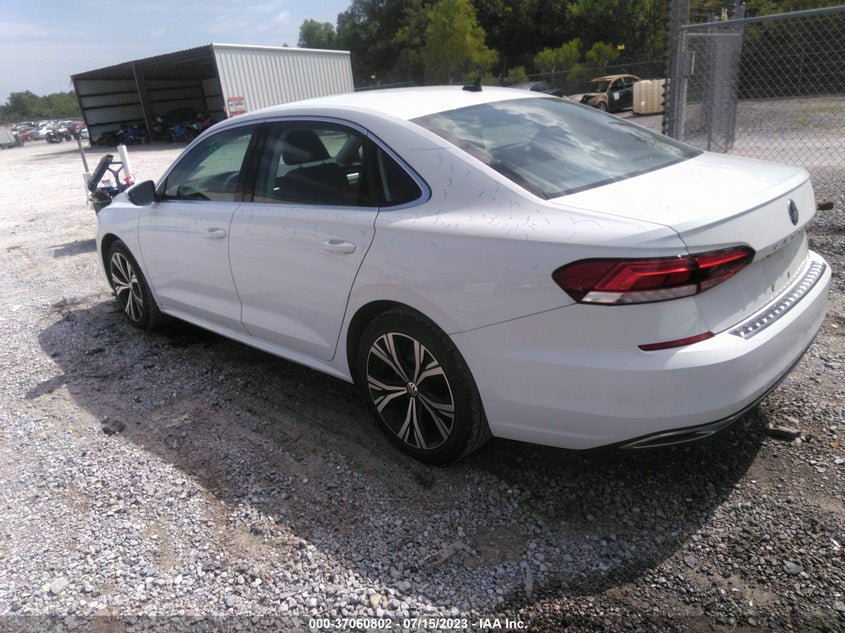 2021 VOLKSWAGEN PASSAT VIN 1VWSA7A30MC012738 COPART salvage auction — Unknown, CLEAR (Tennessee), sold $13,000 on 2023-07-26 (photo 3)